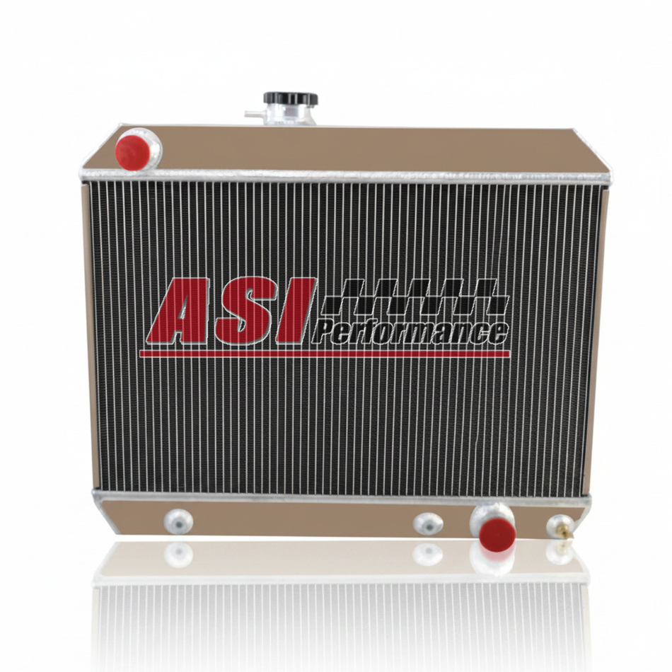ASI Performance 3 Row Aluminum Radiator For 64-1967 65 Pontiac Le-Mans Tempest GTO 3.8L 6.6L V8