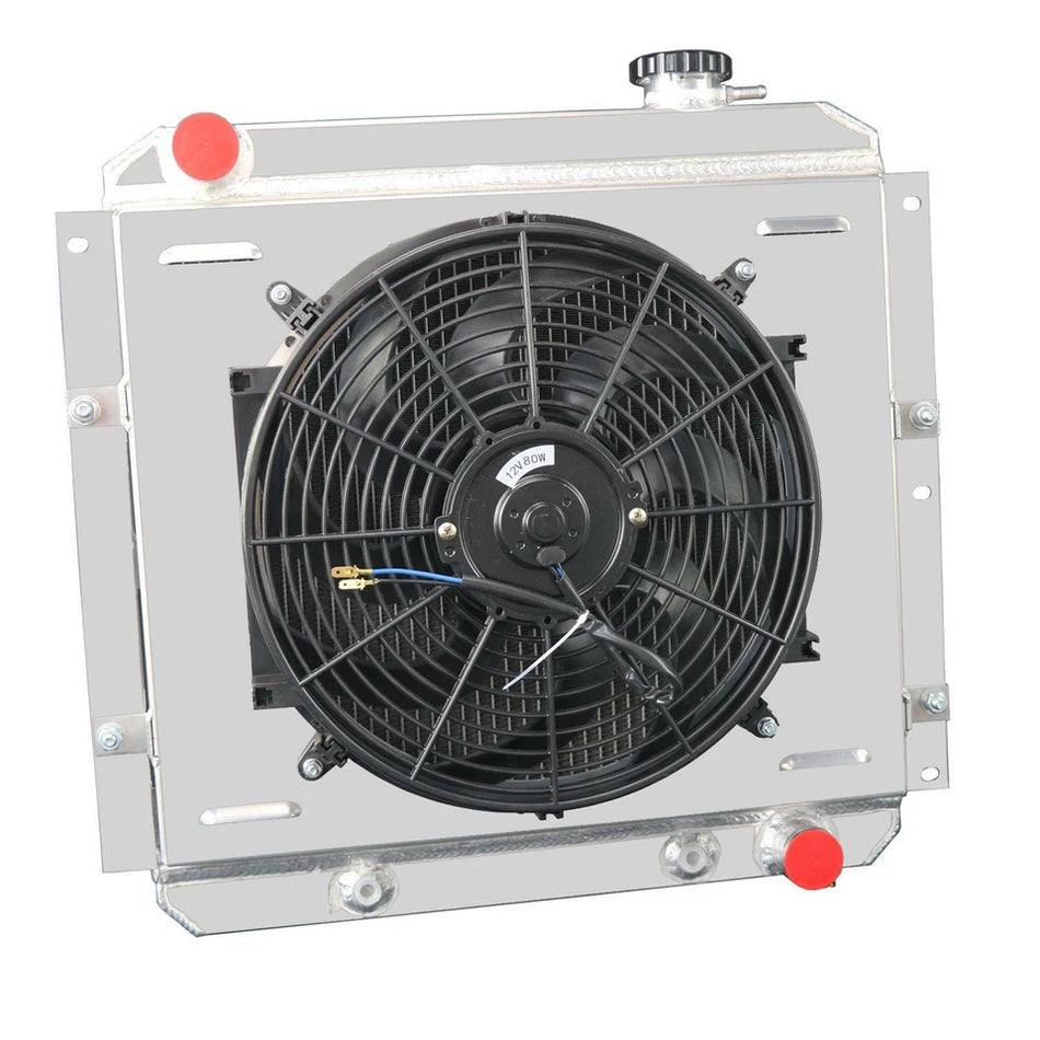 ASI Performance 3 core Aluminum Radiator Shroud Fan for 58~1984 Toyota Land Cruiser FJ40/ FJ45 L6