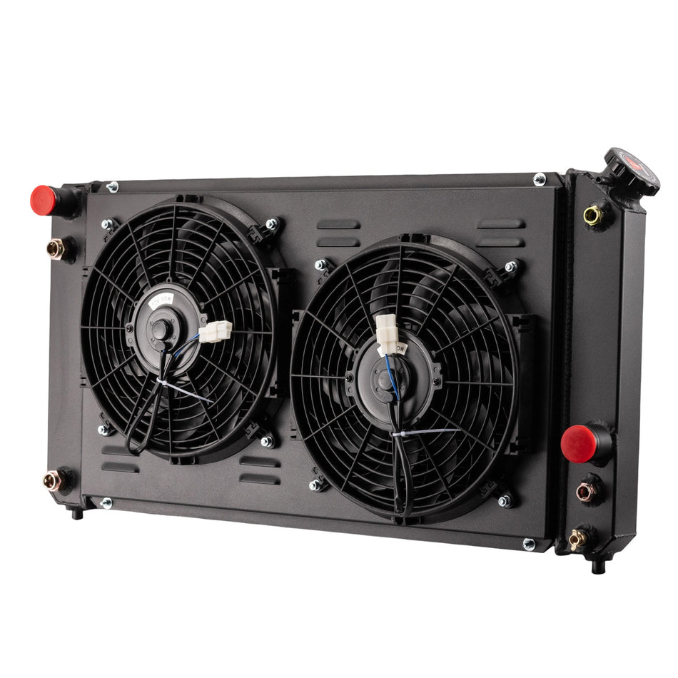 ASI Performance 3 ROW RADIATOR SHROUD FAN For 1986-05 CHEVY GMC S10 BLAZER 1500 TRUCK V6 4.3L ,