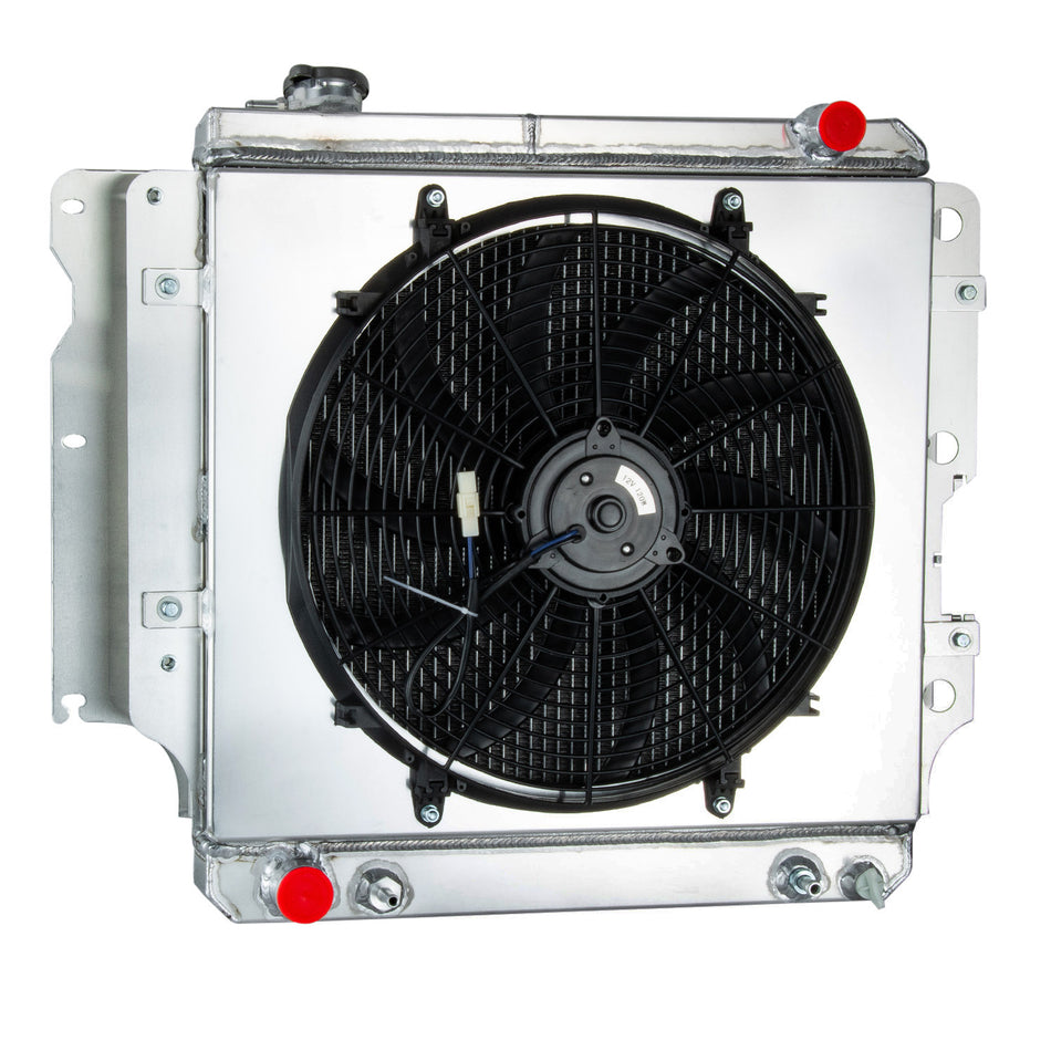 ASI Performance CC2101 3 Row Radiator Shroud Fan FIT 87-06 Jeep Wrangler YJ TJ 2.4L/2.5L/4.2L AT