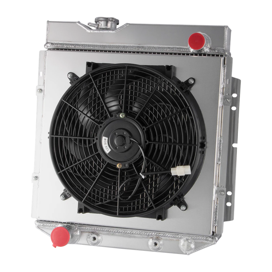 ASI Performance 3ROW Radiator+Shroud+Fan FOR 1960-66 Ford Falcon Ranchero Mustang Mercury #CC251