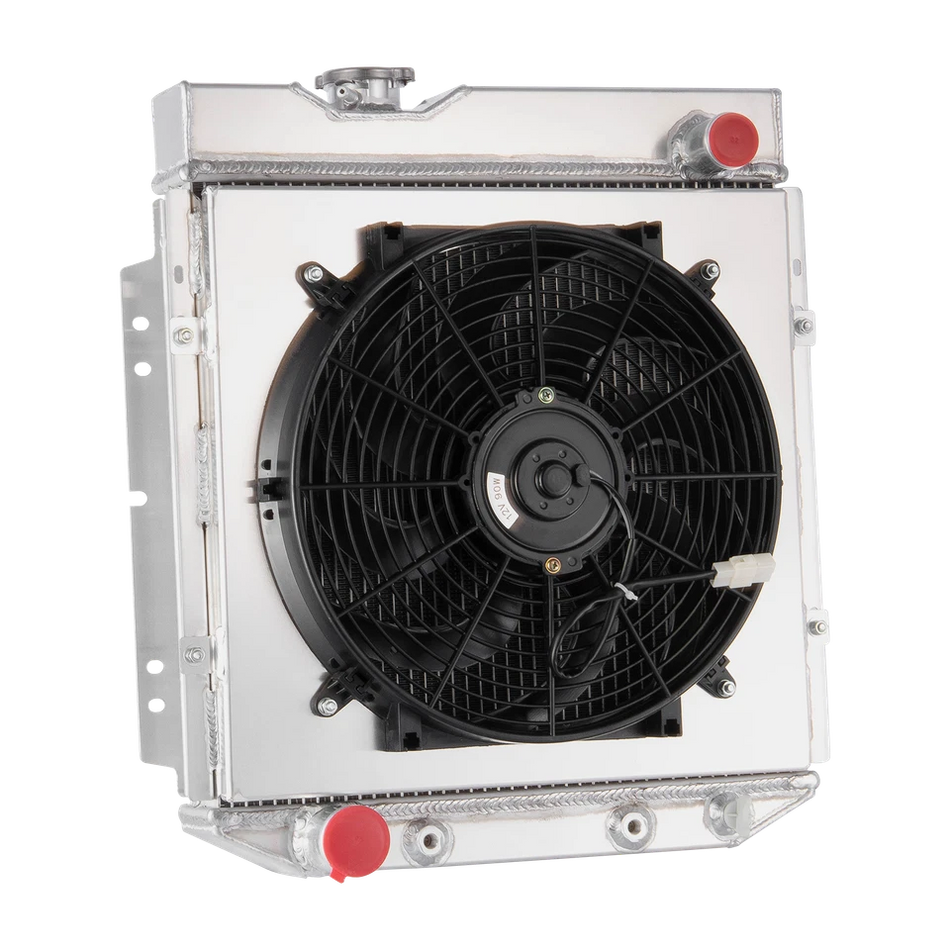 ASI Performance 3ROW Radiator+Shroud+Fan FOR 1960-66 Ford Falcon Ranchero Mustang Mercury #CC251