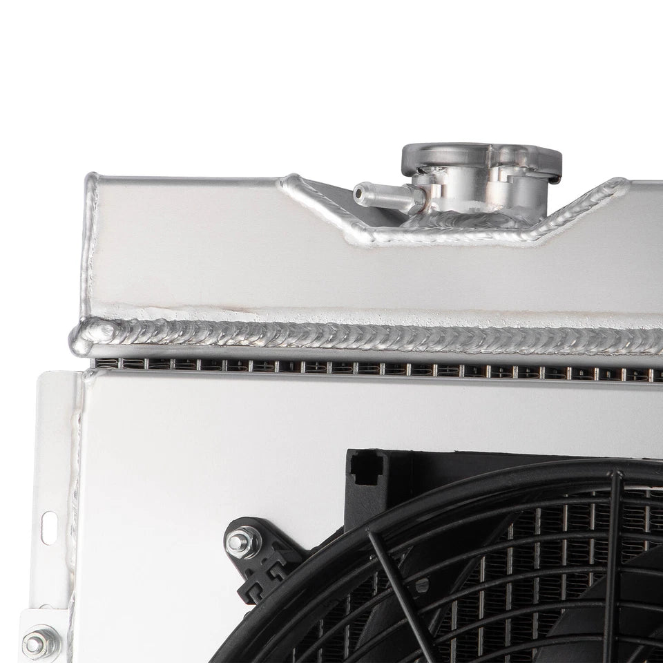 Fan Radiator 6 In ASI Performance 3ROW Radiator+Shroud+Fan FOR 1960-66 Ford Falcon Ranch ...