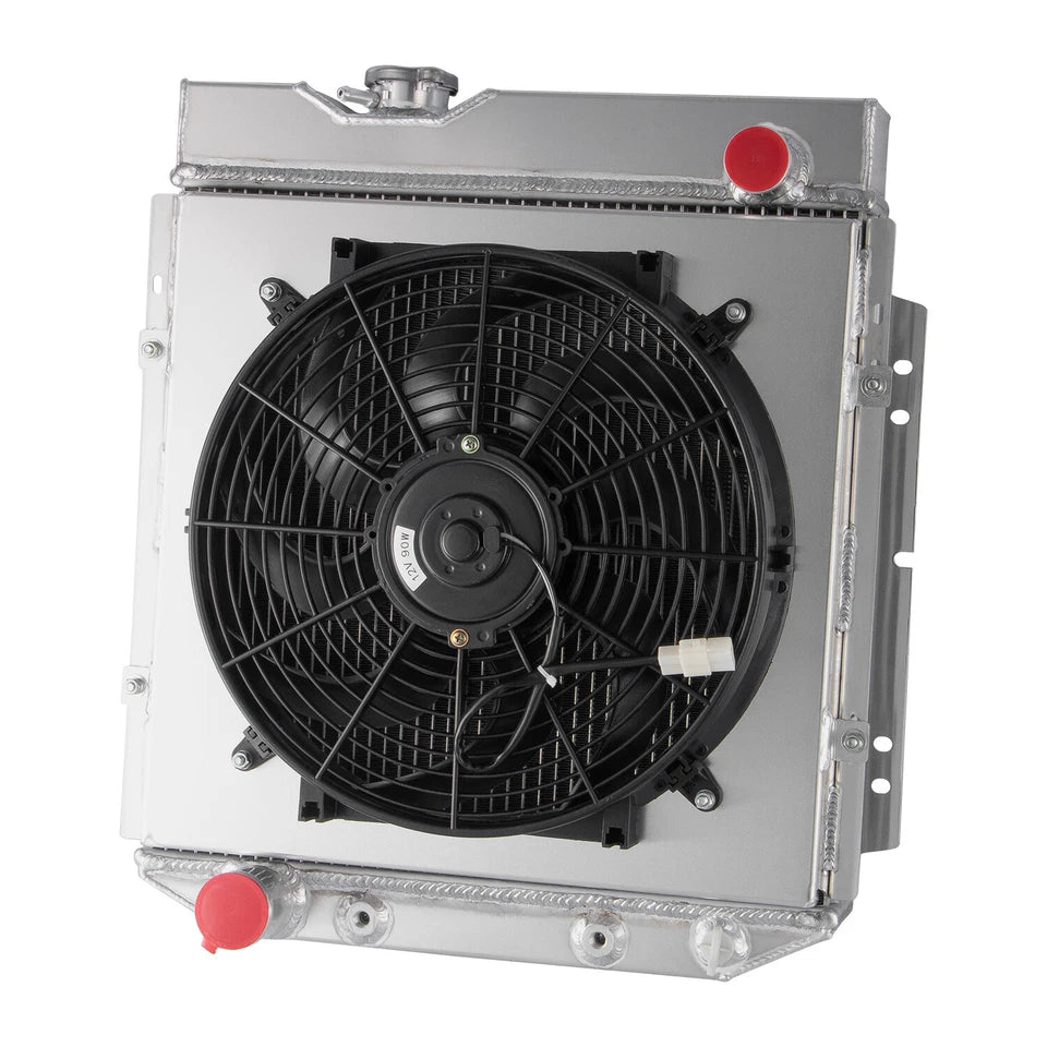 Ford 460 Radiator Fan ASI Performance 3ROW Radiator+Shroud+Fan FOR 1960-66 Ford Falcon Ranch ...