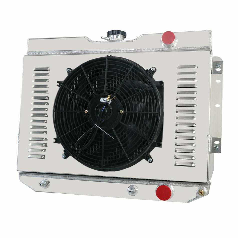 ASI Performance 3 Row Radiator Shroud Fans For 1959-1965 Chevy Impala El Camino Bel Air Chevelle