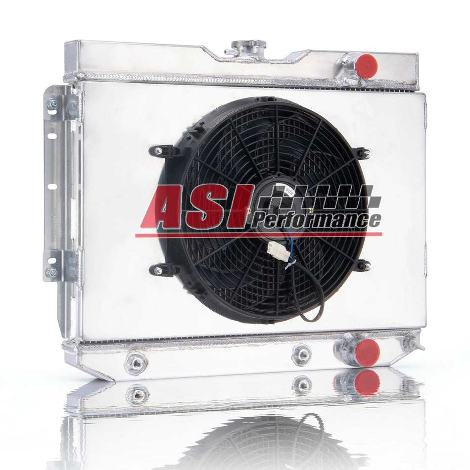 ASI Performance 3 Row Radiator Shroud Fan fit 1959-65 Chevy Impala Bel Air El Camino Chevelle AT