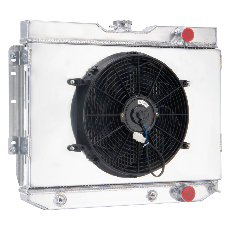 ASI Performance 3 Row Radiator Shroud Fan fit 1959-65 Chevy Impala Bel Air El Camino Chevelle AT