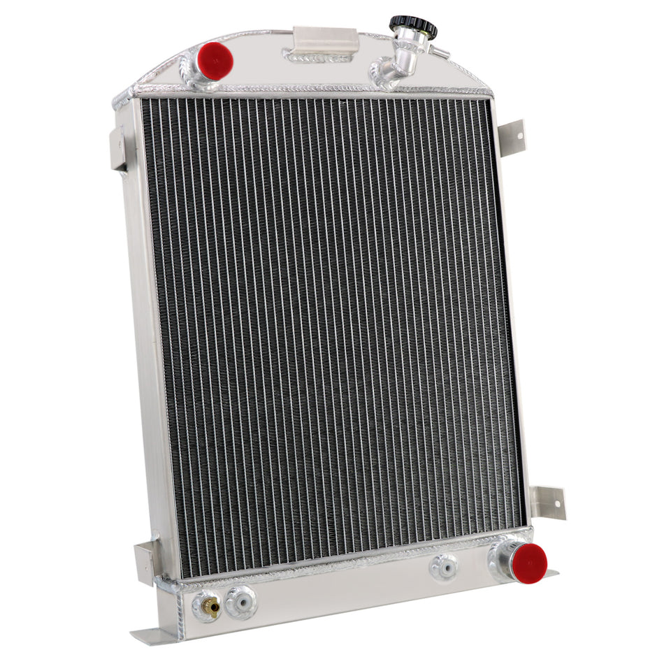 ASI Performance 3 Row Radiator for 1930-1938 Ford Model A 2.2L 3.3L Chevy Engine V8 AT CC3132