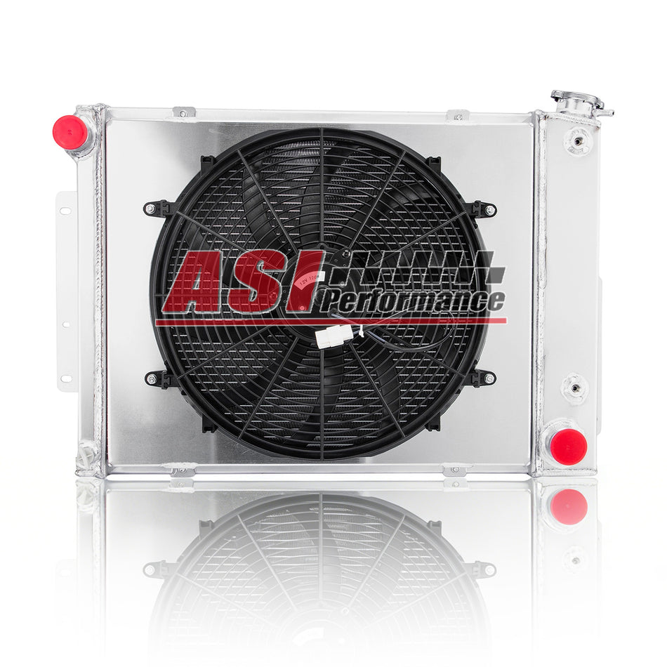 Asi Performance 3 Row Radiator Shroud Fan For 1967-69 Chevy Camaro SS/Pontiac Firebird 5.7L V8