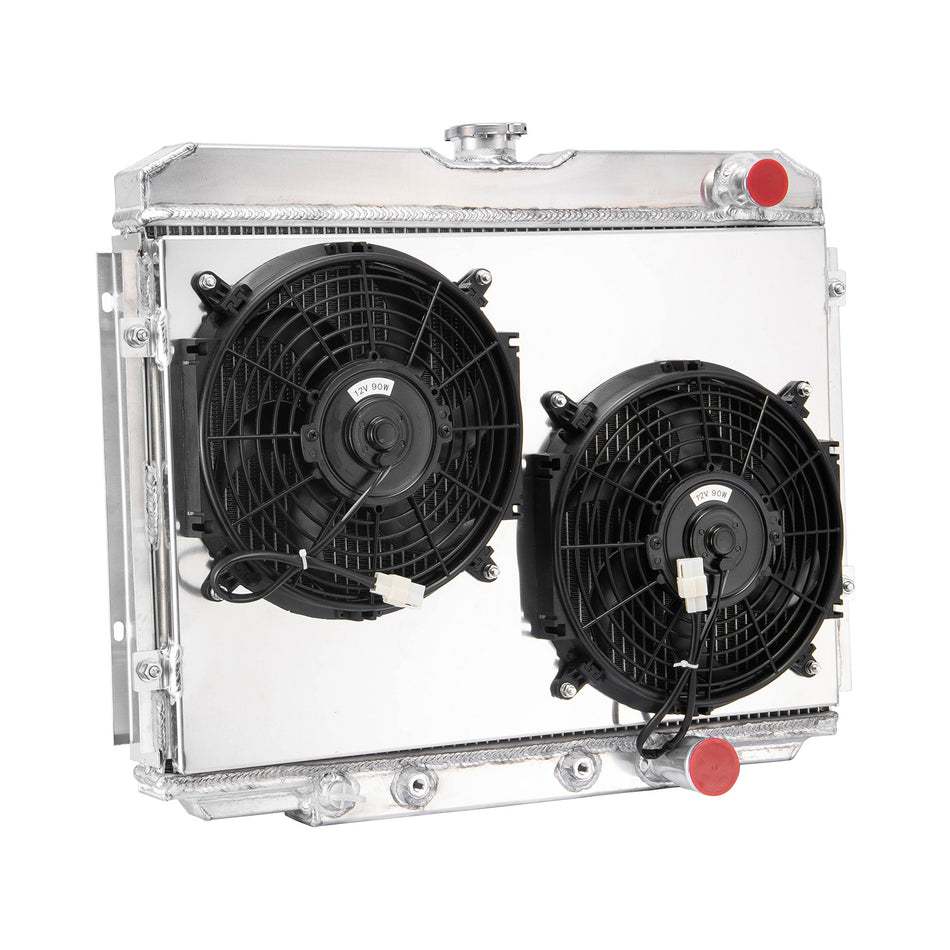 ASI Performance 3 Core Radiator+Shroud Fan for 67 68 69 70 Ford Mustang Mercury Cougar V8 24" W