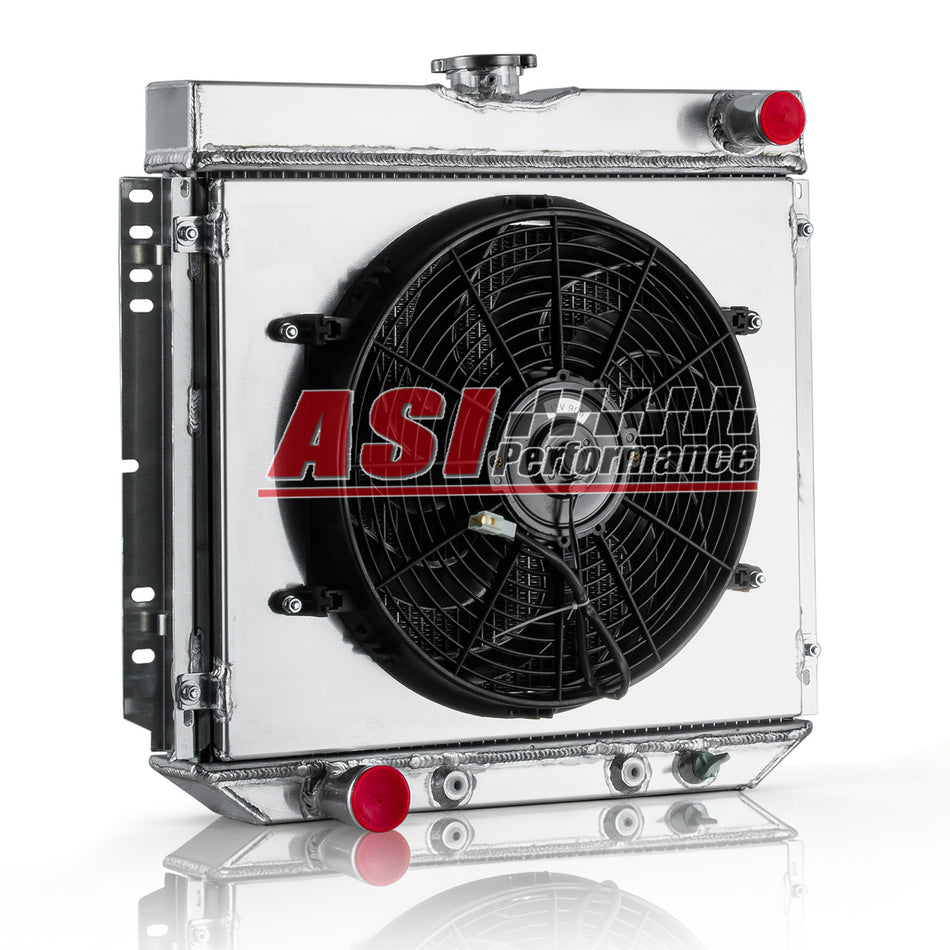 ASI Performance 3 CORE Radiator+Shroud+Fan For 1967-1970 Ford Mustang Torino Fairlane Cougar V8