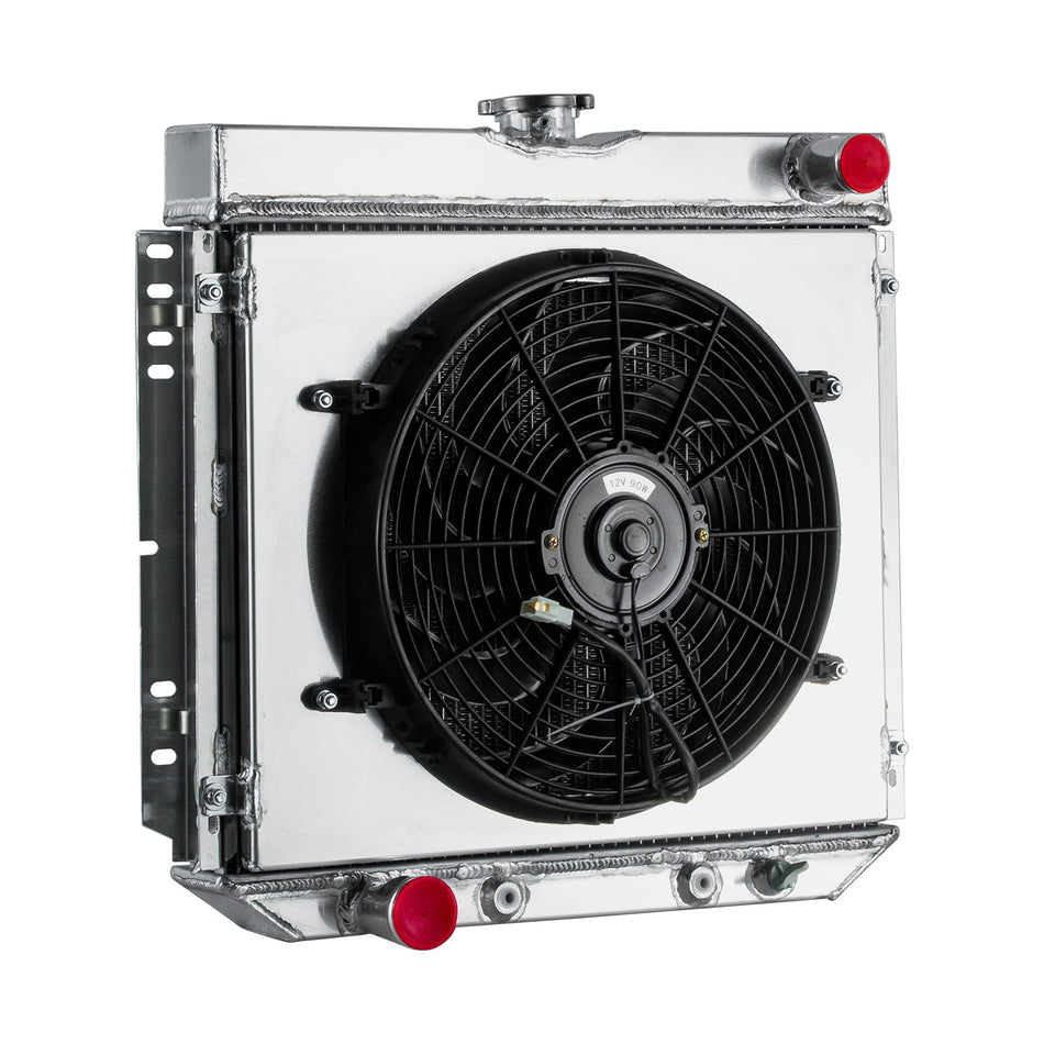 ASI Performance 3 CORE Radiator+Shroud+Fan For 1967-1970 Ford Mustang Torino Fairlane Cougar V8