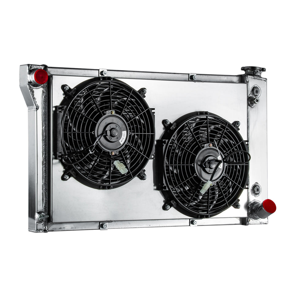 ASI Performance 3 Rows Radiator+Shroud Fan For 1967-1972 1968 Chevy C/K C10/C20/C30 K20/K30 USA