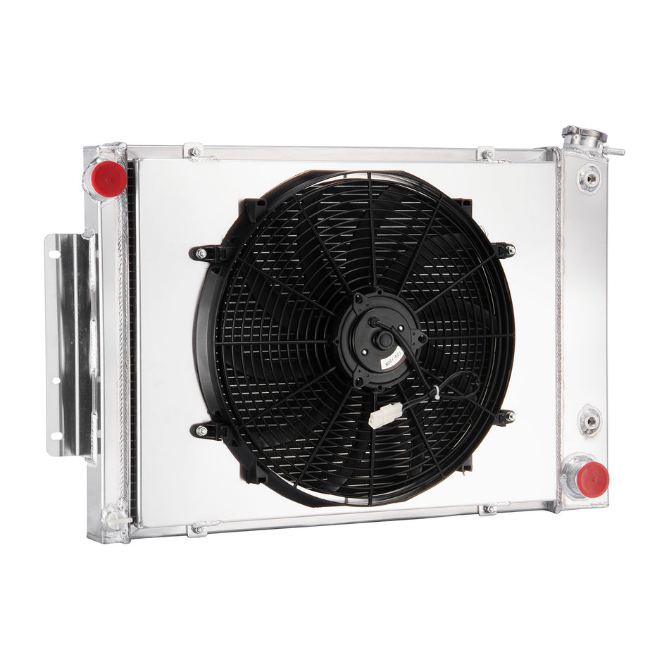 ASI Performance 3 Row Radiator+Shroud Fan For 1967 1968 1969 Chevy Camaro Pontiac Firebird STOCK