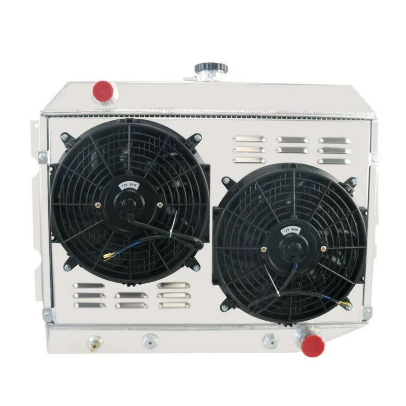ASI Performance Dodge 3Row Radiator 1968-1974 Challenger Charger Mopar Plymouth Satellite Barracuda 26''W 4.5 5.6 5.9L V8 Shroud Fan Relay 90W