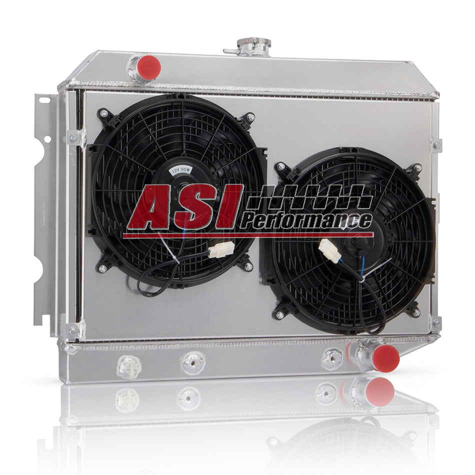 ASI Performance 3 Rows Radiator Shroud Fan For 1968-1974 Dodge Charger Plymouth Satellite CC374