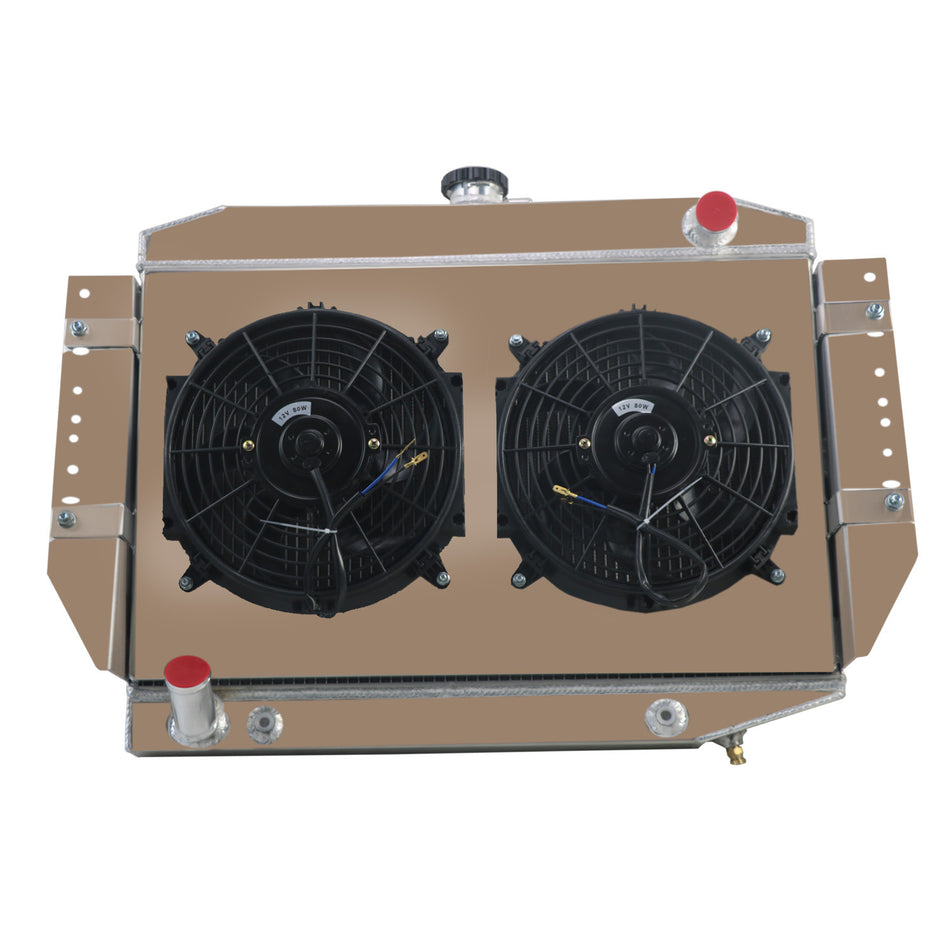 ASI Performance 3Row Radiator+Shroud Fan+Relay Fit 1972-1979 Jeep Wagoneer Cherokee 5.9L V8,
