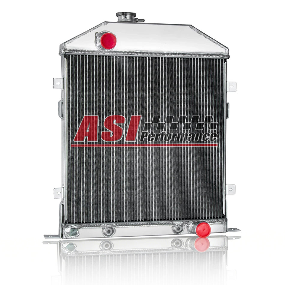 ASI Performance 3 Row Aluminum Radiator For 1942-1948 1945 Ford Pickup Mercury Base Chevy GM V8