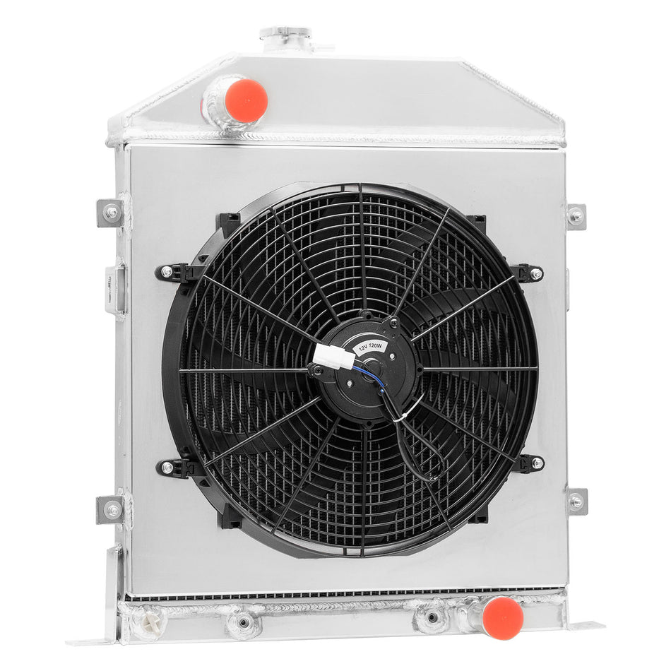 ASI Performance 3 Row Radiator Fan Shroud For 1942-1948 Ford Deluxe Super Deluxe 3.6L 3.9L V8