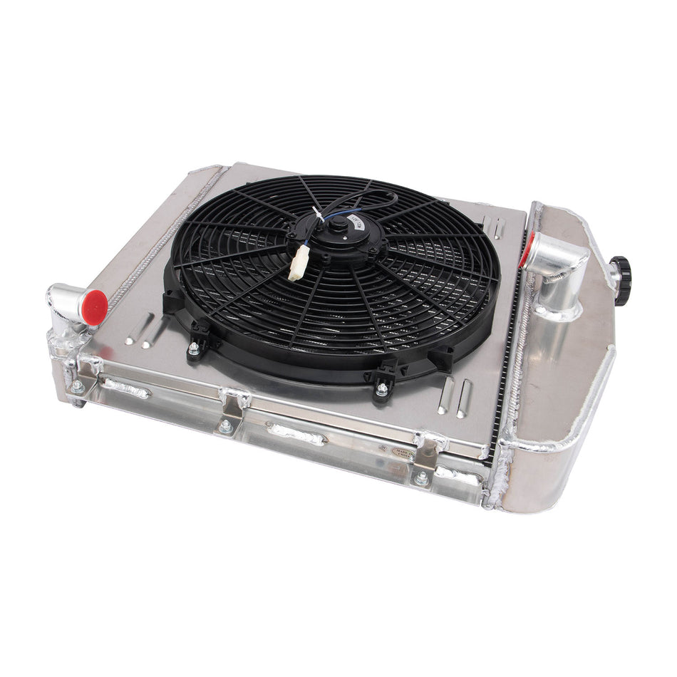 ASI Performance 3 Row Radiator Shroud Fan Fit 1947-1949 1948 Plymouth Deluxe/P15 Deluxe 3.6L USA