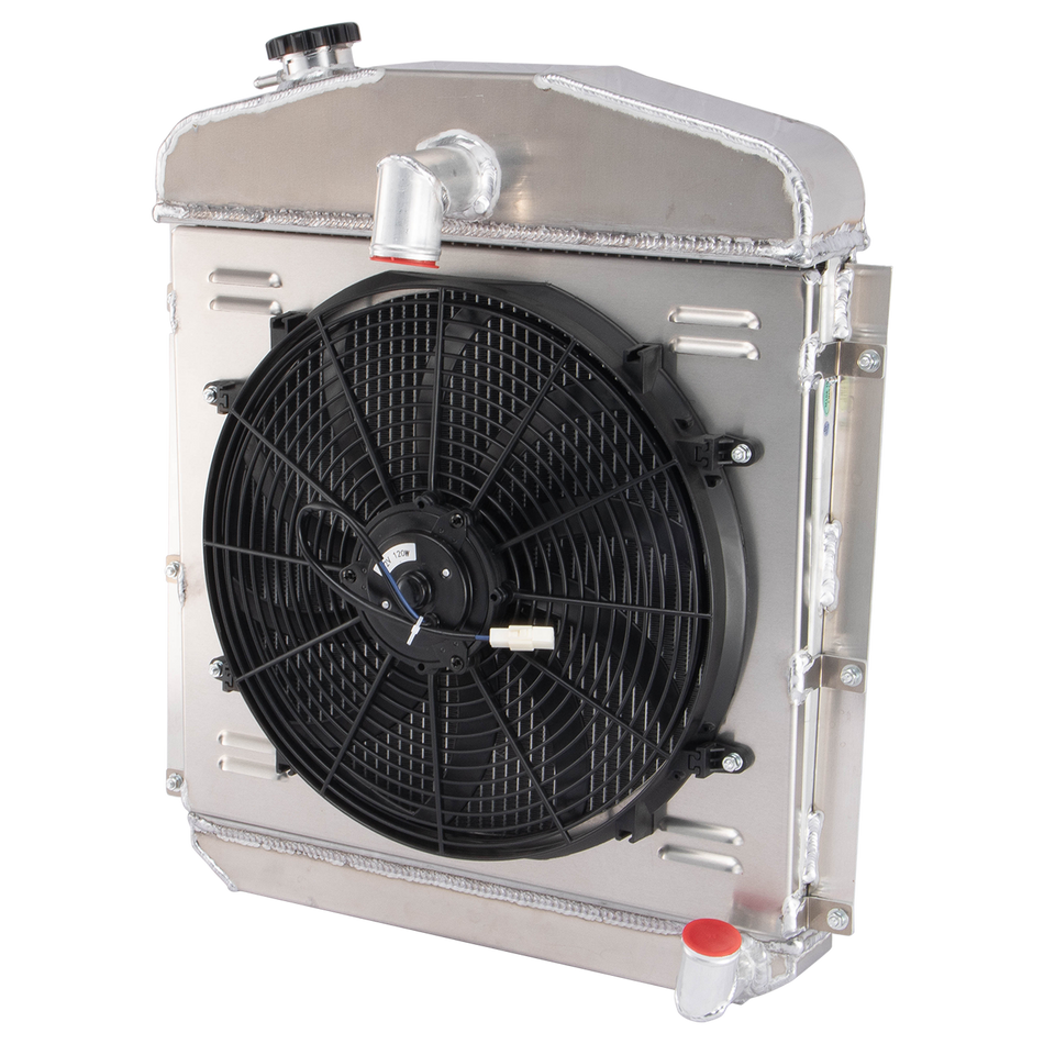 ASI Performance 3 Row Radiator Shroud Fan Fit 1947-1949 1948 Plymouth Deluxe/P15 Deluxe 3.6L USA