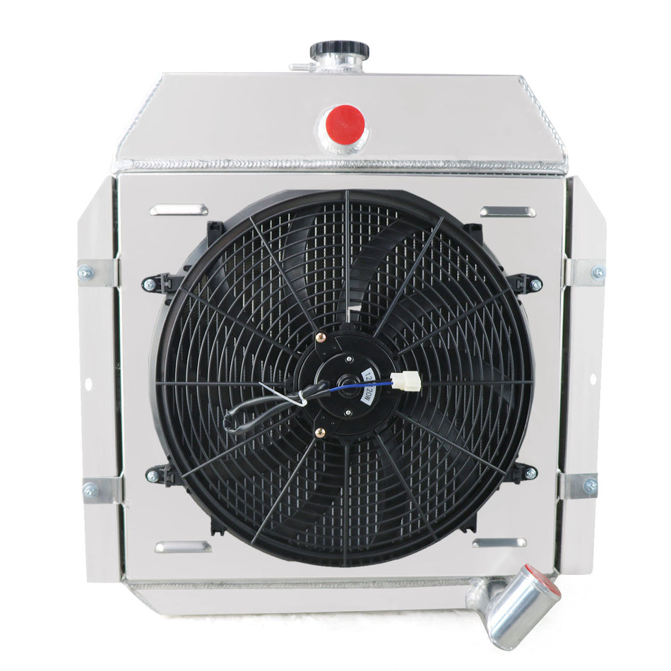 ASI Performance ASI 3Row Radiator Shroud Fan For 1941-1949 International KB1 KB2 KB3 K1 K2 K3 L6