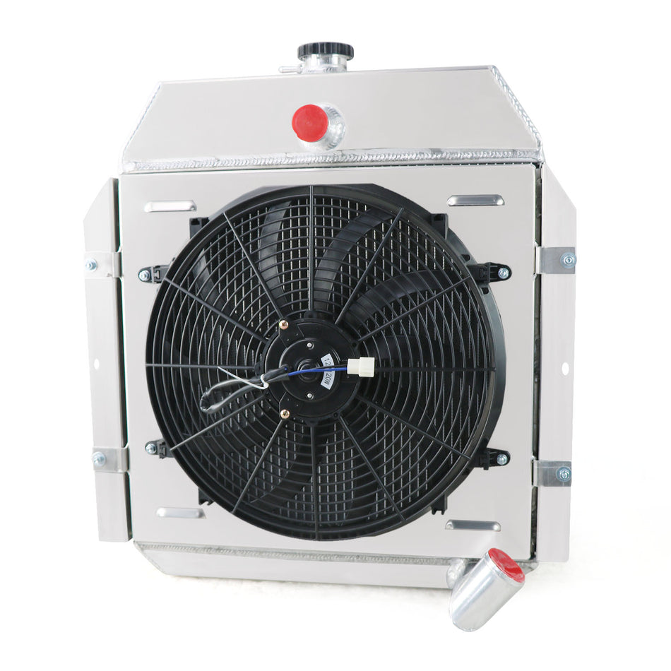 ASI Performance ASI 3Row Radiator Shroud Fan For 1941-1949 International KB1 KB2 KB3 K1 K2 K3 L6