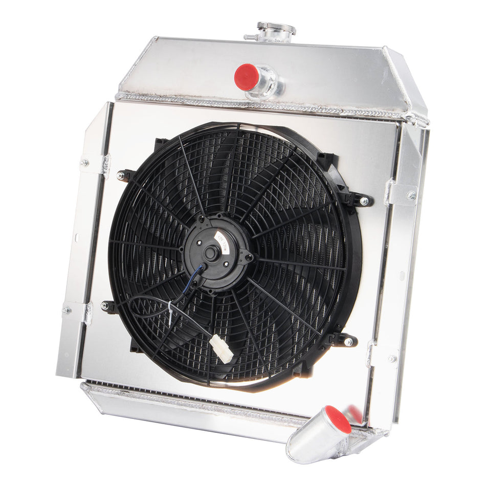 ASI Performance 3 Row Radiator Shroud Fan For 1941-1949 International KB1 KB2 KB3 K1 K2 K3 L6