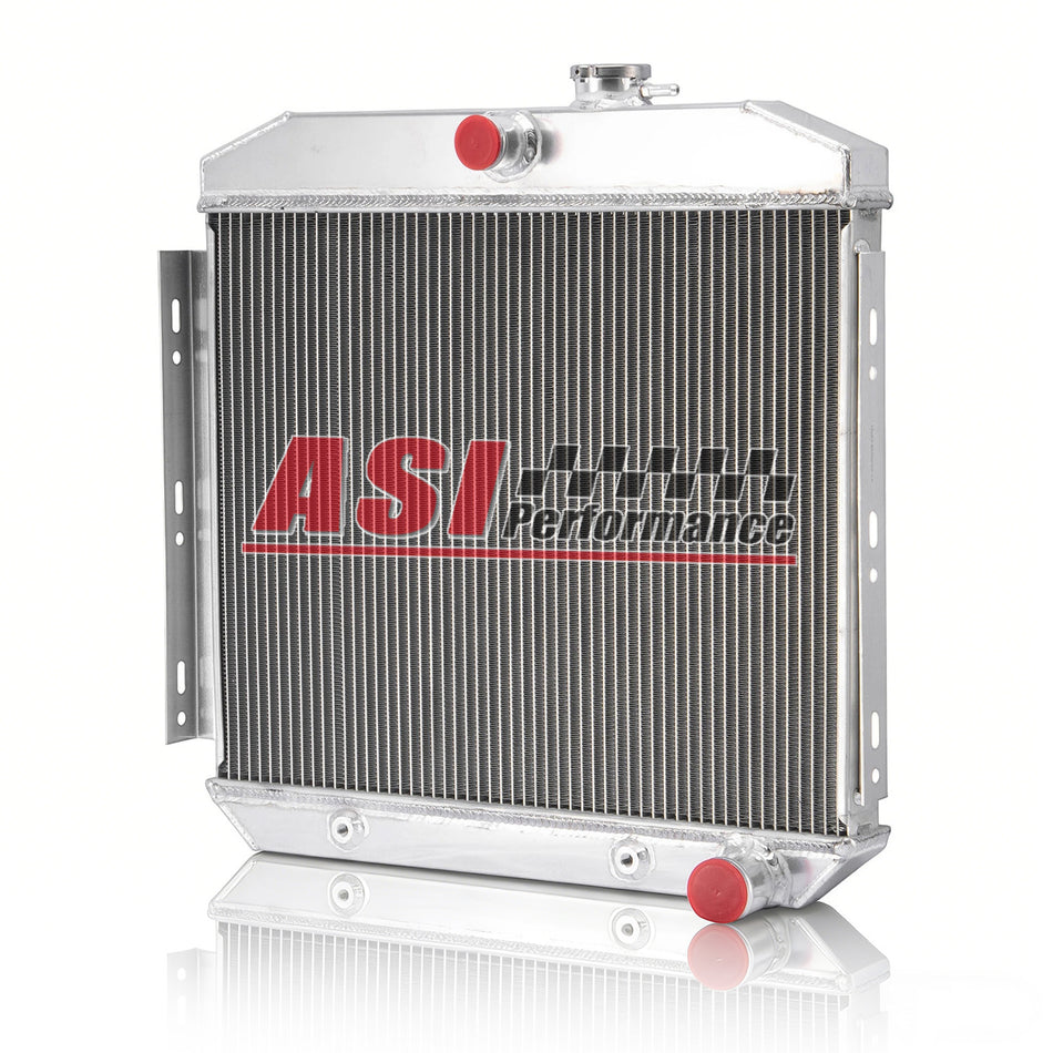 ASI Performance 3 Rows Aluminum Radiator For 1955-57 Chevrolet Belair Del Ray Nomad L6 AT