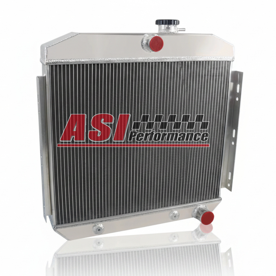 ASI Performance 3 ROW Aluminum Radiator For 1955-1957 56 Chevrolet Belair Del Ray L6 v8