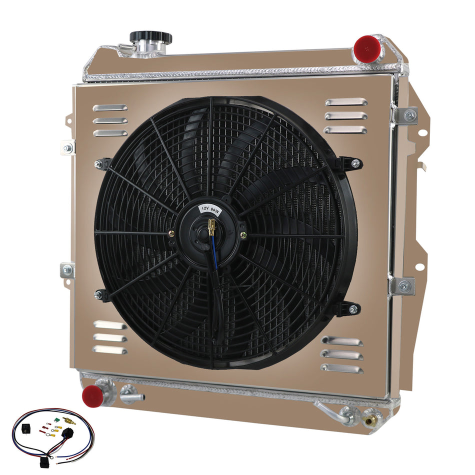 ASI Performance 3 Row Aluminum Radiator Shroud Fan Fits 1988-1995 Toyota Pickup 4 Runner 3.0L V6