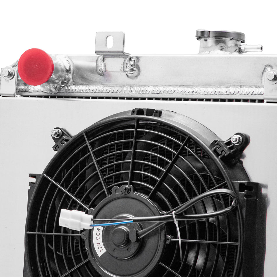 ASI Performance 3 Row Aluminum Radiator Shroud Fan for 41-1952 Jeep Willys MB/CJ-2A/M38 Ford GPW