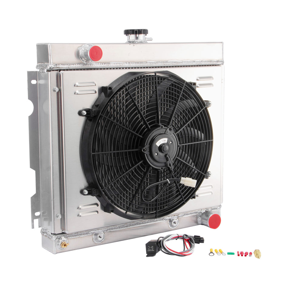 ASI Performance 3Row Radiator Fan Shroud Fit 71-72 Dodge Dart Plymouth Duster Valiant 5.2L/5.6L.
