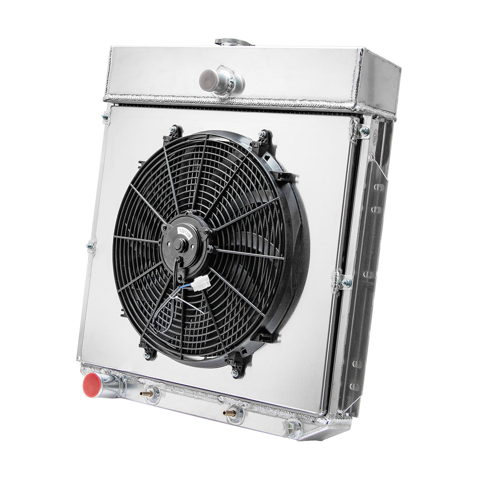 ASI Performance 3 Row Radiator Shroud Fan For 1953-1956 Ford F-100 F-250 F350 Pickup Truck AT