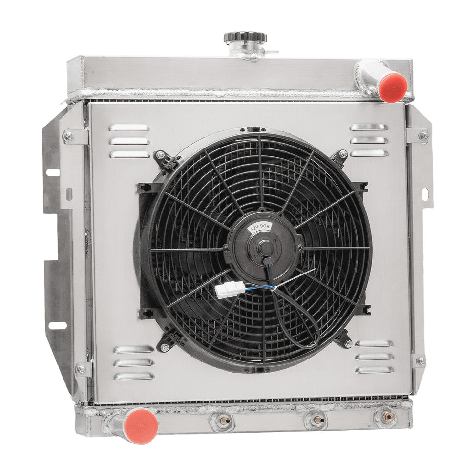 ASI Performance 3 Row Radiator Shroud Fan Relay Fit 1955-1957 Ford Thunderbird Y-BLOCK V8 Engine