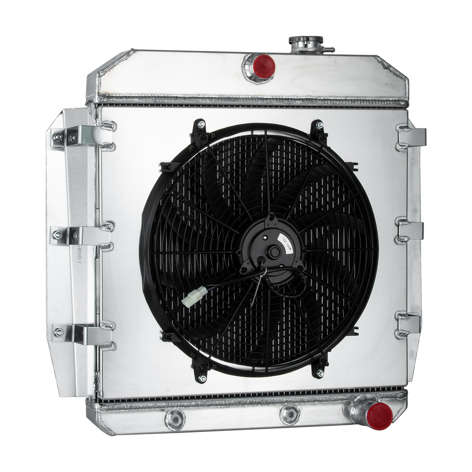 ASI Performance 3-Row Radiator+Shroud Fan For 1955-59 Chevy GMC 3100 3200 3400 3500 3600 Truck