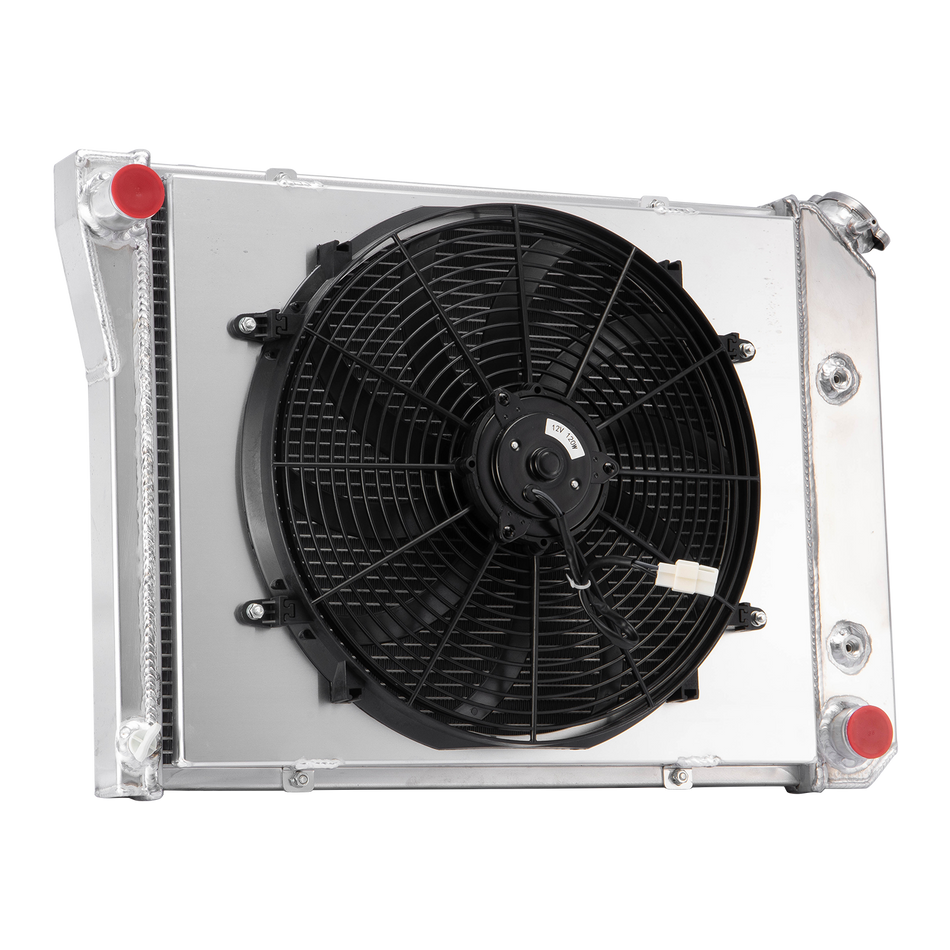 ASI Performance 3 Row Radiator Shroud Fan For 71-85 Chevy Impala/1969-79 Nova/80-87 Buick Regal