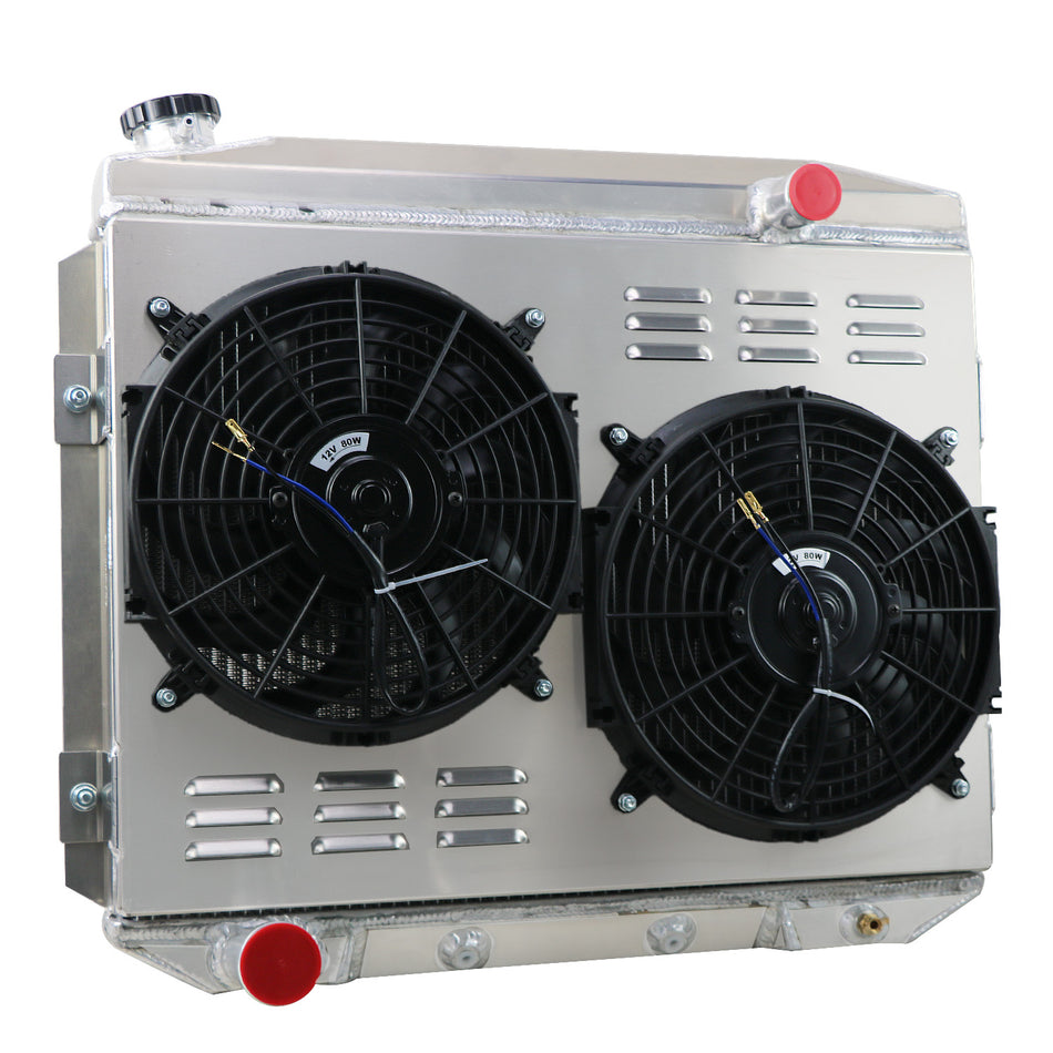 ASI Performance 3 Row Radiator&Shroud Fan for ford Ranchero Fairlane Edsel Mercury V8 1957-1959