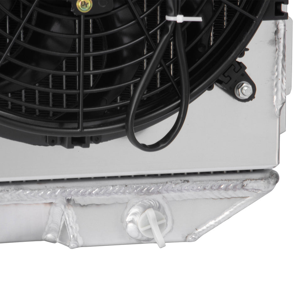 ASI Performance 3 Row Radiator Shroud Fan For 57 58 59 Ford Fairlane Galaxie Mercury V8 Engine ,