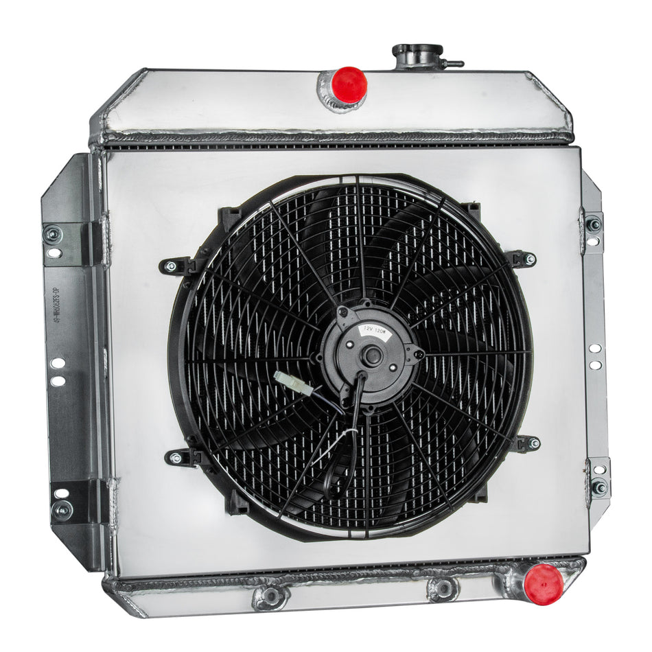 ASI Performance CC6062 3 Row Radiator+Shroud Fan FIT 1960-1962 Chevy C10 C20 C30 Pickup USA