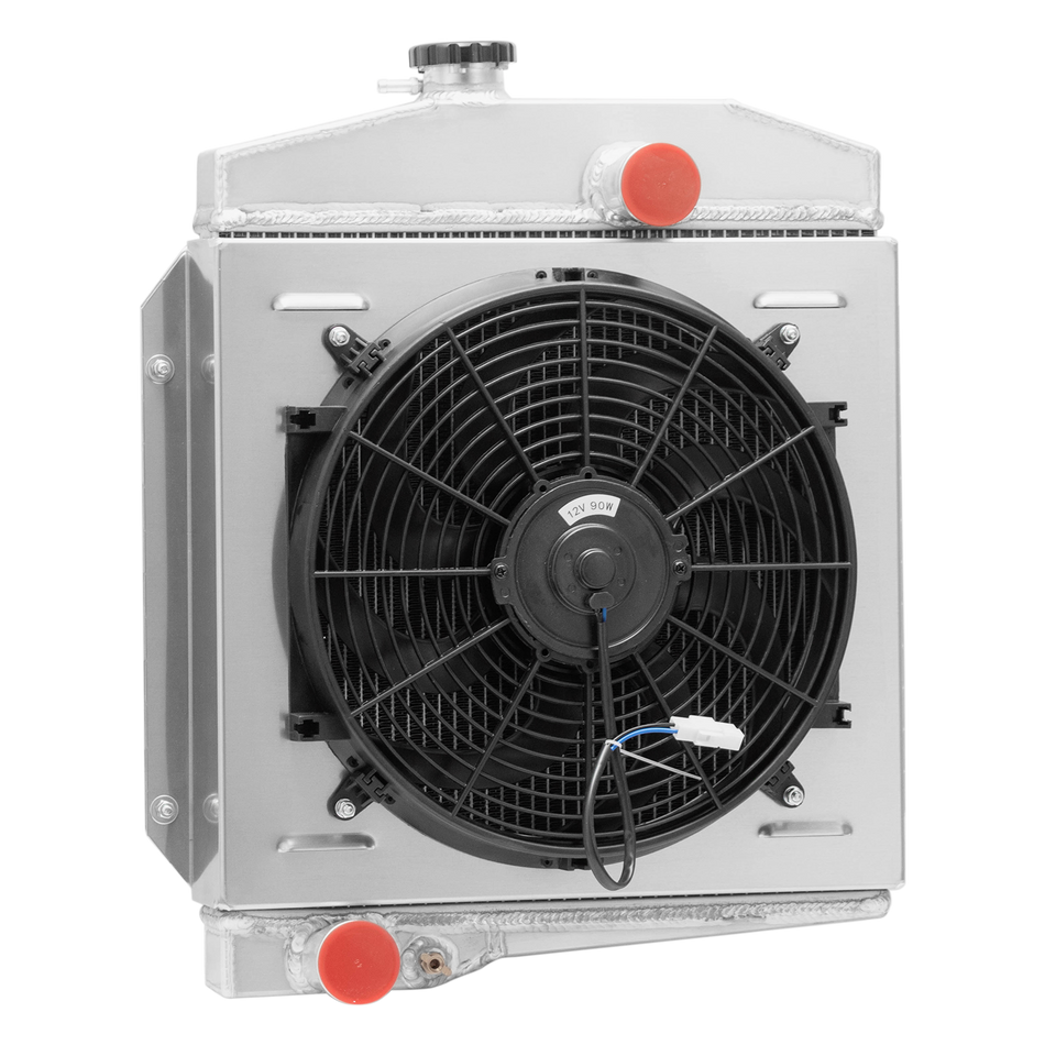 ASI Performance 3 Row Radiator+Shroud Fan For 1961-1971 International Harvester Scout 2.5/3.2L