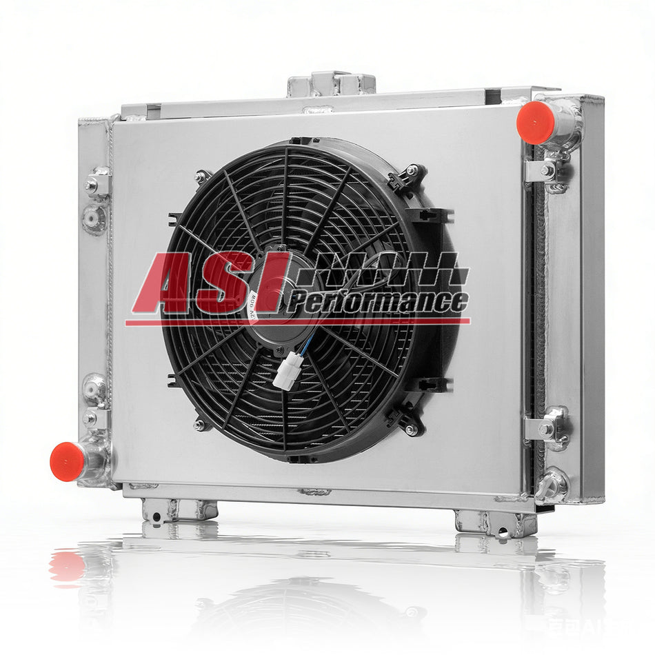 ASI Performance 3 Row Aluminum Radiator&Shroud Fan fit 1964 Ford Galaxie 500 500XL 4.7L 6.4L V8