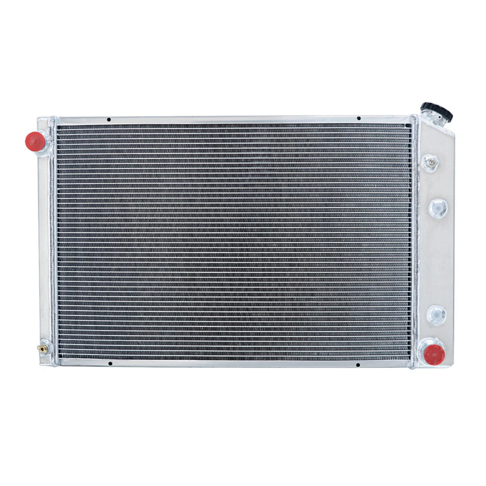 ASI Performance 3 Row Aluminum Radiator For 1973-1991 Chevy C10 Custom Deluxe Pickup Suburban V8 20-1/4" H x 33-1/4" W