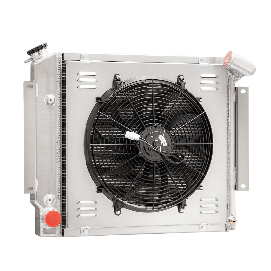ASI Performance 3 Row Radiator&Shroud Fan Fit 70-1981 International Harvester Scout II 5.0L 5.6L