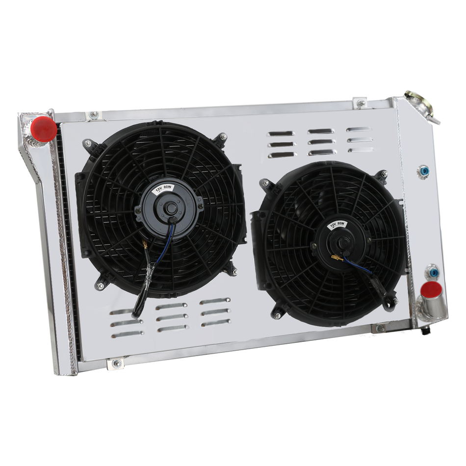 ASI Performance 3 Rows Radiator+Shroud Fan For 1977-1982 Chevy Corvette C3 350/305 5.7/5.0 V8 US