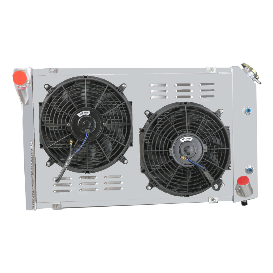 ASI Performance 3 Rows Radiator+Shroud Fan For 1977-1982 Chevy Corvette C3 350/305 5.7/5.0 V8 US