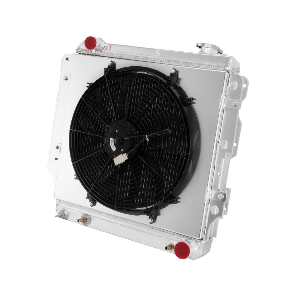 ASI Performance #8101 3 Row Radiator Shroud Fan For 1987-2006 Jeep Wrangler TJ YJ 4.0L Chevy