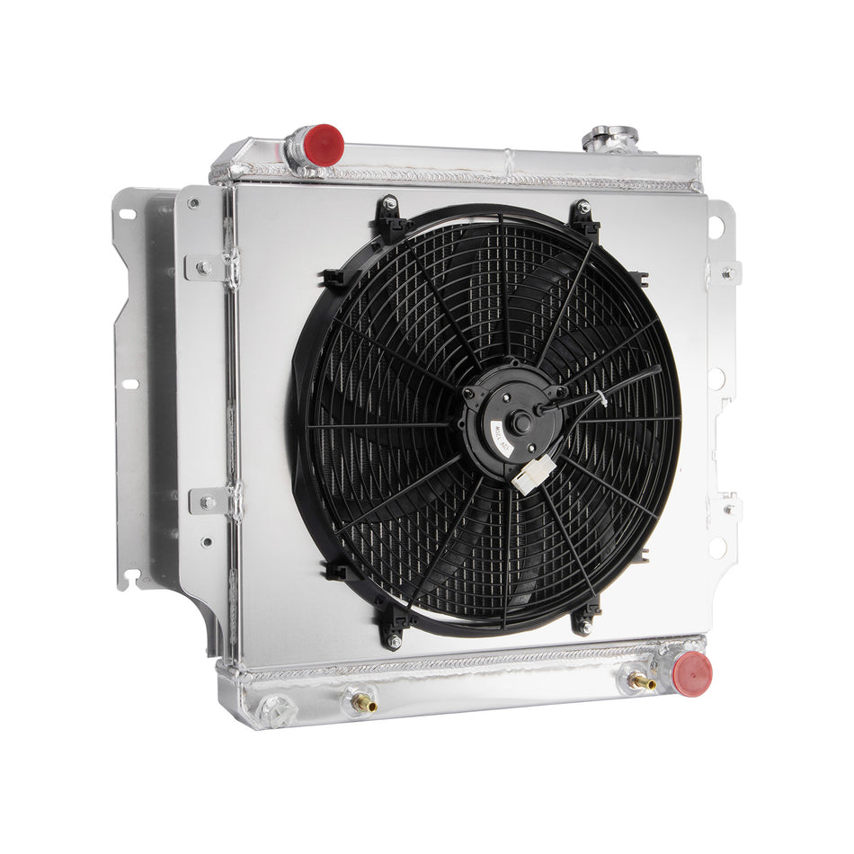 ASI Performance #8101 3 Row Radiator Shroud Fan For 1987-2006 Jeep Wrangler TJ YJ 4.0L Chevy
