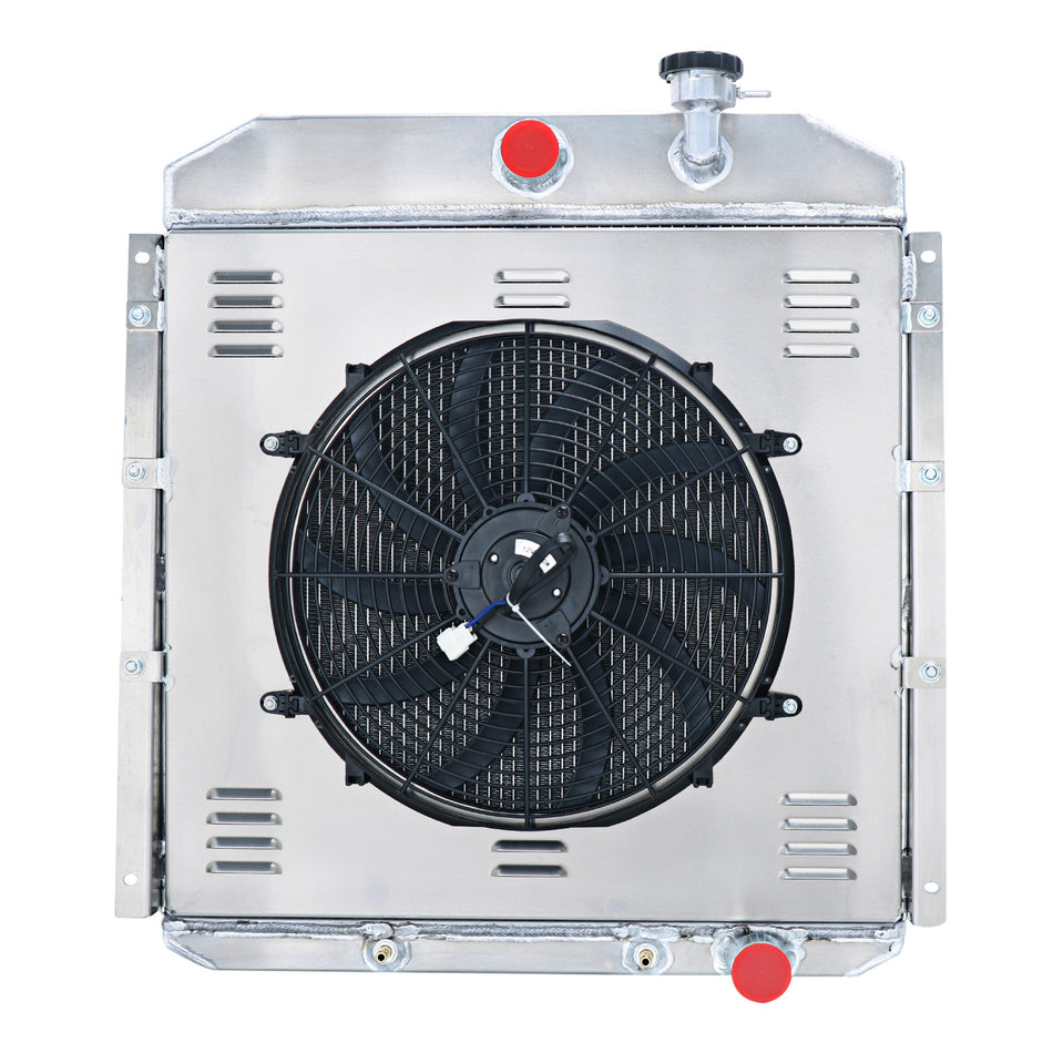 ASI Performance 3 ROW RADIATOR SHROUD FAN For 1955-1959 1957 GMC TRUCK 4.4L 5.2L 5.3L 5.7L 6.1L