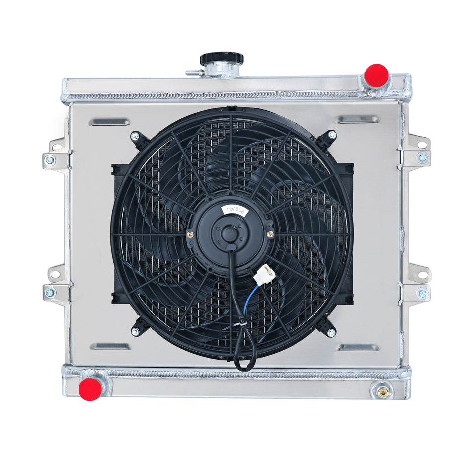 ASI Performance 3 Row Aluminum Radiator Shroud Fan For 1984-1995 Toyota 4 Runner Pickup 2.4L L4